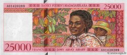 25000 Francs - 5000 Ariary MADAGASKAR  1998 P.082