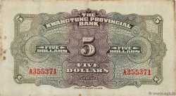 5 Dollars CHINA  1918 PS.2443 BC+