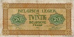 20 Francs BÉLGICA  1946 P.M5a BC