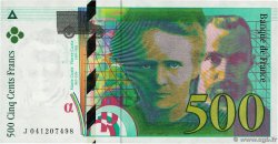 500 Francs PIERRE ET MARIE CURIE FRANCE  1998 F.76.04 TTB+