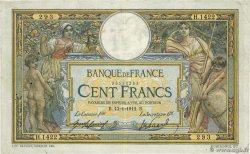 100 Francs LUC OLIVIER MERSON sans LOM FRANKREICH  1912 F.23.04