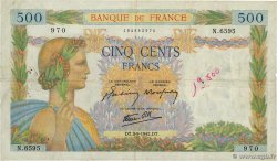 500 Francs LA PAIX FRANCE  1942 F.32.39