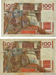 100 Francs JEUNE PAYSAN Lot FRANKREICH  1947 F.28.14 SGE