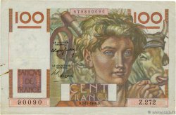 100 Francs JEUNE PAYSAN FRANCE  1948 F.28.20 TB