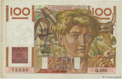 100 Francs JEUNE PAYSAN FRANCE  1950 F.28.26 TB+