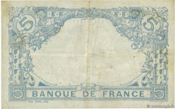 5 Francs BLEU FRANCIA  1915 F.02.33 BC+