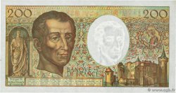 200 Francs MONTESQUIEU FRANCE  1992 F.70.12b SUP
