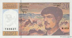 20 Francs DEBUSSY Modifié FRANCE  1997 F.66ter.02 SUP