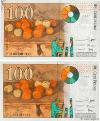 100 Francs CÉZANNE Lot FRANCIA  1997 F.74.01 MBC