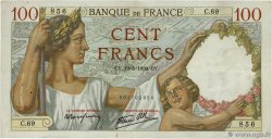 100 Francs SULLY FRANKREICH  1939 F.26.01