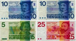 5, 10 et 25 Gulden Lot PAYS-BAS  1968 P.091b, P.092a et P.095 pr.TTB