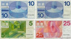 5, 10 et 25 Gulden Lot PAYS-BAS  1968 P.091b, P.092a et P.095 pr.TTB