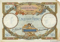 50 Francs LUC OLIVIER MERSON FRANCE  1929 F.15.03