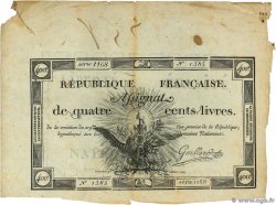 400 Livres FRANCIA  1792 Ass.38a BC+