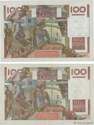100 Francs JEUNE PAYSAN Lot FRANCIA  1949 F.28.24 MBC