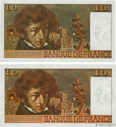 10 Francs BERLIOZ Lot FRANCIA  1976 F.63.18 et F.63.24 EBC