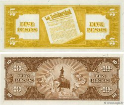 5  et 10 Pesos Lot PHILIPPINES  1949 P.135e et P.136e pr.NEUF