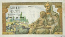 1000 Francs DÉESSE DÉMÉTER FRANKREICH  1942 F.40.03