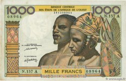 1000 Francs WEST AFRIKANISCHE STAATEN  1972 P.103Al SS