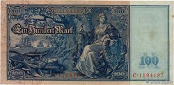 100 Mark GERMANY  1908 P.035 VF+