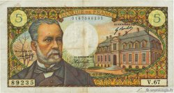5 Francs PASTEUR FRANCE  1967 F.61.06 TB