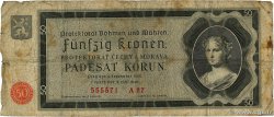 50 Korun BOHÊME ET MORAVIE  1940 P.05a B