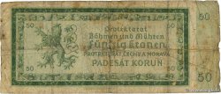 50 Korun BOHÊME ET MORAVIE  1940 P.05a B