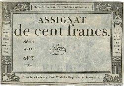 100 Francs FRANCE  1795 Ass.48a TB