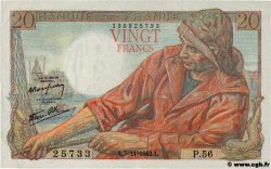 20 Francs PÊCHEUR FRANCIA  1942 F.13.04