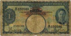 1 Dollar MALAYA  1941 P.11 q.B