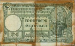 1000 Francs - 200 Belgas BÉLGICA  1935 P.104 RC+