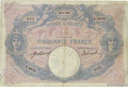 50 Francs BLEU ET ROSE FRANCIA  1913 F.14.26