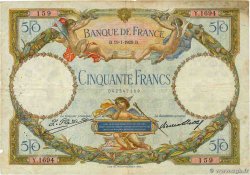 50 Francs LUC OLIVIER MERSON FRANCIA  1928 F.15.02