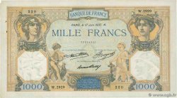 1000 Francs CÉRÈS ET MERCURE FRANCIA  1937 F.37.10