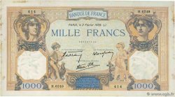 1000 Francs CÉRÈS ET MERCURE type modifié FRANCIA  1939 F.38.34
