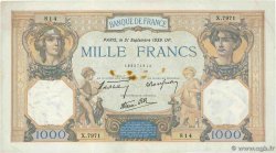 1000 Francs CÉRÈS ET MERCURE type modifié FRANCIA  1939 F.38.37