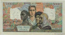 5000 Francs EMPIRE FRANÇAIS FRANCIA  1945 F.47.43