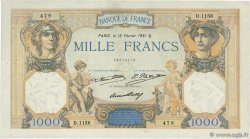 1000 Francs CÉRÈS ET MERCURE FRANCE  1931 F.37.06 TB+