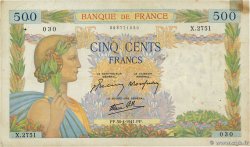 500 Francs LA PAIX FRANCIA  1941 F.32.15