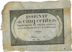 500 Livres  FRANCIA  1794 Ass.47a
