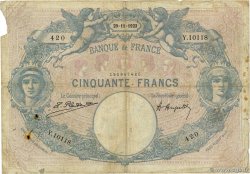 50 Francs BLEU ET ROSE FRANCIA  1923 F.14.36