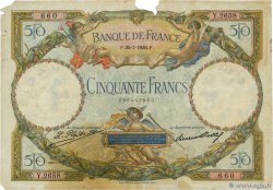 50 Francs LUC OLIVIER MERSON FRANCIA  1928 F.15.02