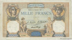 1000 Francs CÉRÈS ET MERCURE FRANCIA  1927 F.37.01