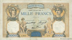 1000 Francs CÉRÈS ET MERCURE type modifié FRANCIA  1937 F.38.03