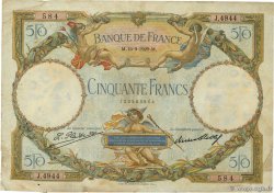 50 Francs LUC OLIVIER MERSON FRANCIA  1929 F.15.03 q.MB