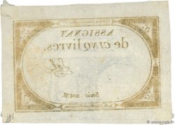 5 Livres FRANCE  1793 Ass.46a SUP+