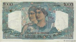 1000 Francs MINERVE ET HERCULE FRANCE  1945 F.41.09