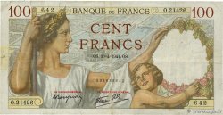 100 Francs SULLY FRANCE  1941 F.26.51 TB