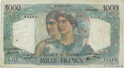 1000 Francs MINERVE ET HERCULE FRANCE  1945 F.41.07 TB