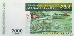 2000 Ariary MADAGASCAR  2009 P.090b UNC